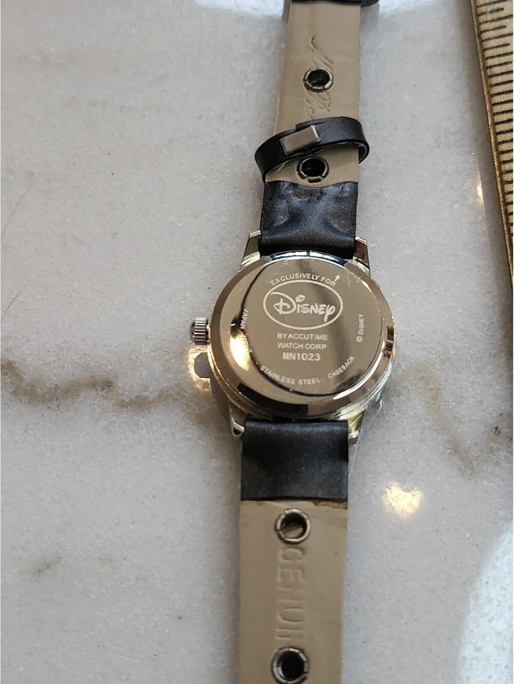 Disney Minnie Mouse Accutime Quartz Ladies Watch Works Great New Battery  23mm